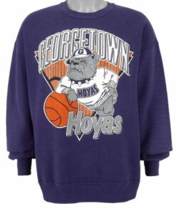 Vintage 1990's Georgetown Hoyas Spell-Out Crewneck Sweatshirt, Vintage 90s Shirt, Gift For Her, Gift For Him