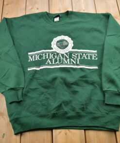 Vintage 1990s University Of Michigan State Alumni Collegiate Crewneck / Michigan Crewneck / NCAA Sweatshirt
