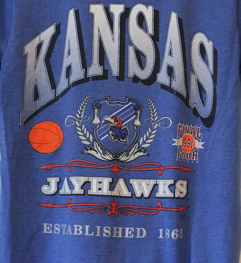 Vintage 1991 University of Kansas Jayhawks Final Four Basketball Shirt, Kansas Jayhawks Sweatshirt, Kansas Jayhawks Hoodie, Gift For Her
