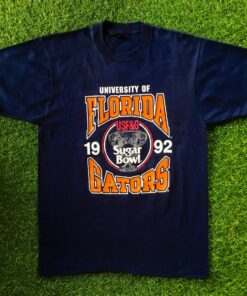 Vintage 1992 Florida Gators Jersey T-Shirt Crazy Graphic Tee Screen Stars Made USA UF University of Florida 90s