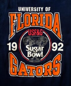 Vintage 1992 Florida Gators Jersey T-Shirt Crazy Graphic Tee Screen Stars Made USA UF University of Florida 90s
