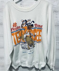 Vintage 1992 Tostitos Fiesta Bowl Tennessee Volunteers Sweatshirt Made In Usa Reprinted