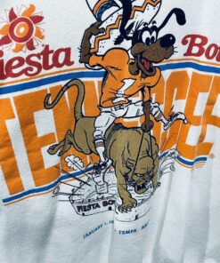 Vintage 1992 Tostitos Fiesta Bowl Tennessee Volunteers Sweatshirt Made In Usa Reprinted