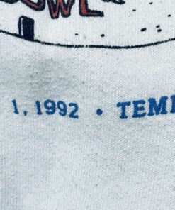 Vintage 1992 Tostitos Fiesta Bowl Tennessee Volunteers Sweatshirt Made In Usa Reprinted