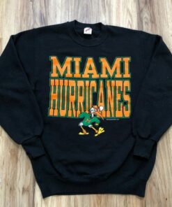 Vintage 1992 University of Miami Hurricanes Sweatshirt, Vintage Shirt, T shirt, Hoodie