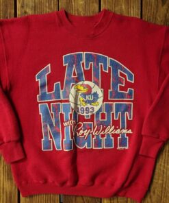Vintage 1993 Kansas University KU Late Night with Roy Williams Sweatshirt, Kansas Shirt, Vintage 90s Shirt, Gift For Her, Gift For Him