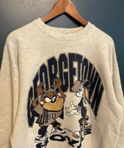 Vintage 1993 Looney Tunes GeorgeTown Hoyas Crewneck Sweatshirt, Vintage Shirt, T shirt, Hoodie