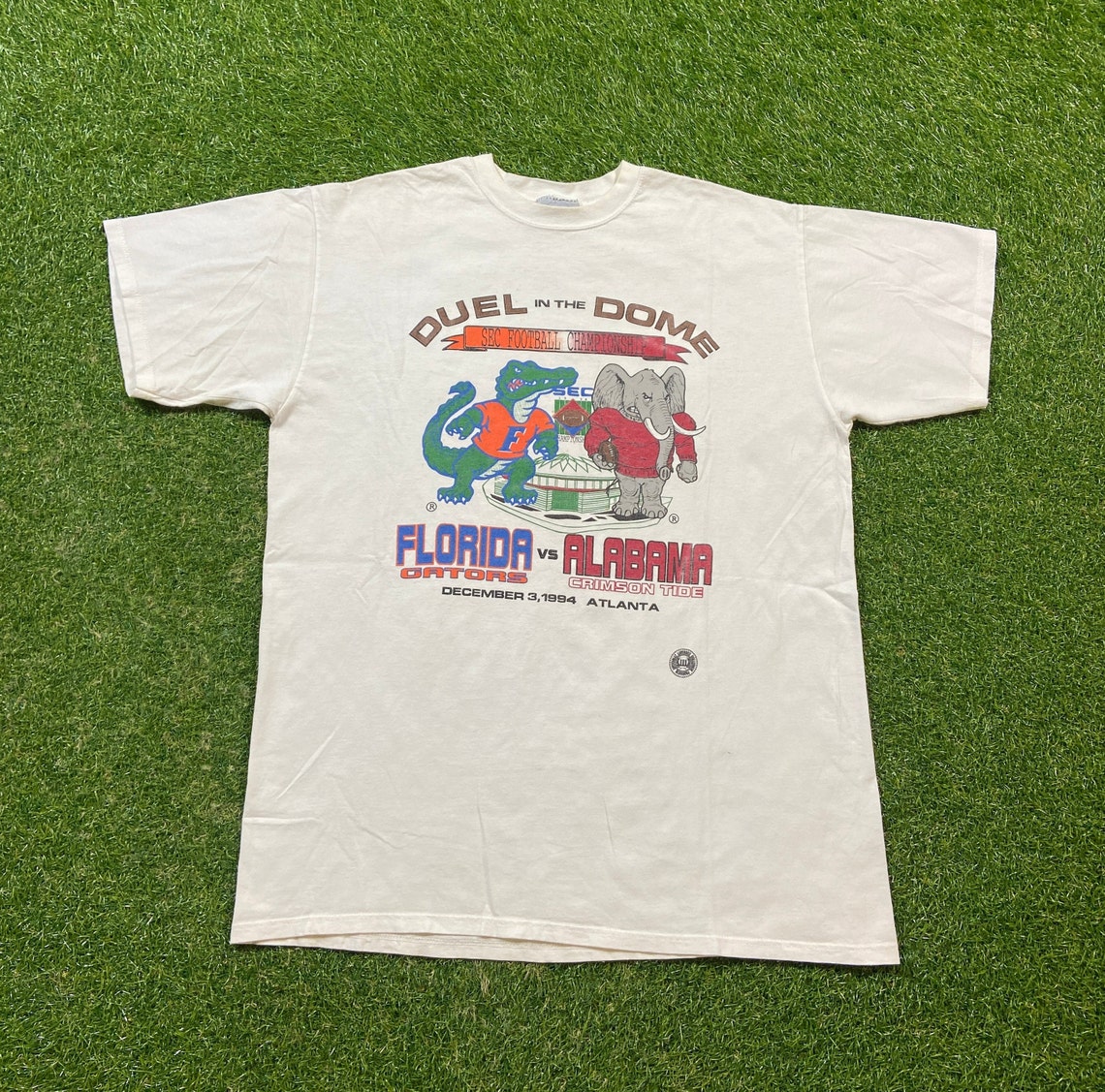 Vintage 1994 SEC Championship T Shirt Tee Made Usa Size Xtra Large XL Florida Gators Alabama Crimson Tide NCAA College Football 1990s 90s