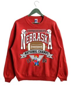 Vintage 1994 University Of Nebraska Huskers National Champs Sweatshirt, Nebraska NCAA Football Championship Sweatshirt, Gifts for NCAA Fans