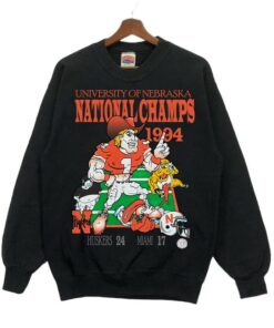 Vintage 1994 University Of Nebraska Huskers National Champs Sweatshirt, Nebraska NCAA Football Championship Sweatshirt, University Nebraska Football Sweater