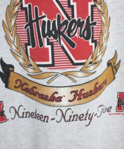 Vintage 1995 Champions Nebraska Huskers Sweatshirt, Nebraska University, Nebraska Huskers Sweater, Huskers Crewneck, Huskers Hoodie