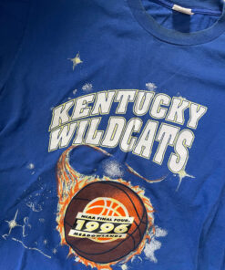 Vintage 1995 Kentucky Wildcats T Shirt, Vintage Retro College Basketball