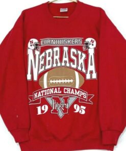 Vintage 1995 University Of Nebraska Huskers National Champs Sweatshirt, Vintage 90S Shirt