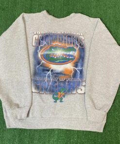 Vintage 1996 Florida Gators National Champions Crewneck Sweatshirt Hoodie Full Size