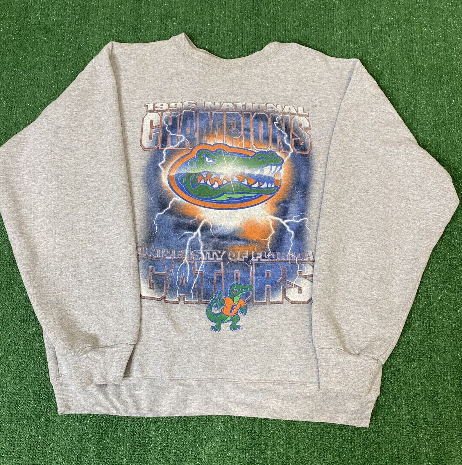 Vintage 1996 Florida Gators National Champions Crewneck Sweatshirt Hoodie Full Size