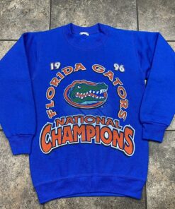 Vintage 1996 NCAA Florida Gators Crewneck Sweatshirt Hoodie Full Size Printed In USA