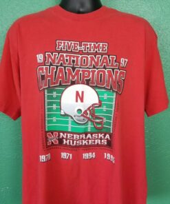 Vintage 1997 University Of Nebraska Huskers National Champs Shirt, Nebraska NCAA Football Champions Tshirt, Nebraska Huskers T-Shirt