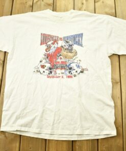 Vintage 1998 Kentucky Wildcats VS Louisville Cardinals Collegiate T-Shirt / NCAA Tee