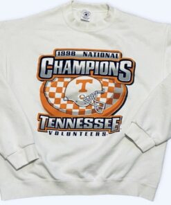 Vintage 1998 National Champions Tennessee Vols NCAA Crewneck Sweatshirt Reprinted