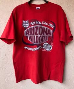 Vintage 🏀 2001 Final Four Arizona Wildcats NCAA T-Shirt