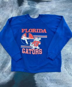 Vintage 80’S Of Florida Gators Circular Logo Sweatshirt Hoodie Full Size