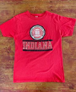 Vintage 80s Champion Brand Indiana University T-Shirt, IU Sweatshirt, Indiana Hoosiers Shirt Gifts For NCAA Fans