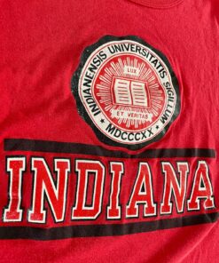 Vintage 80s Champion Brand Indiana University T-Shirt, IU Sweatshirt, Indiana Hoosiers Shirt Gifts For NCAA Fans