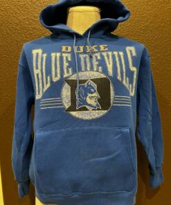 Vintage 80's Duke Blue Devils Blue Hoodie Sweatshirt