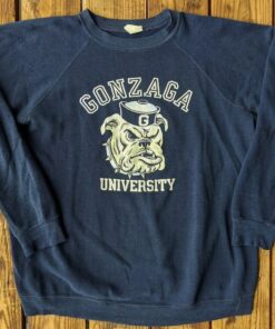 Vintage 80s Gonzaga University Sweatshirt, Gonzaga University Shirt, Gonzaga Sweater, Gonzaga Bulldogs, Gift For Her, Gift For Him
