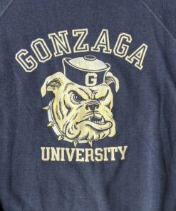 Vintage 80s Gonzaga University Sweatshirt, Gonzaga University Shirt, Gonzaga Sweater, Gonzaga Bulldogs, Gift For Her, Gift For Him