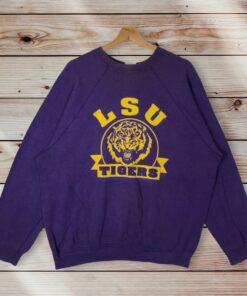 Vintage 80’s Louisiana State University Tigers Football Team Crewneck Sweatshirt