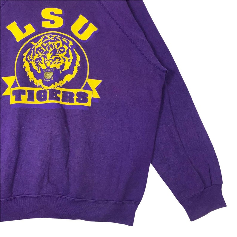 Vintage 80’s Louisiana State University Tigers Football Team Crewneck Sweatshirt