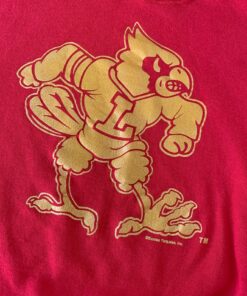 Vintage 80s Louisville Cardinals Crewneck Sweatshirt University Football Fan Shirt Gifts for NCAA Fans