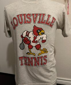 Vintage 80's Louisville Cardinals Tennis T Shirt