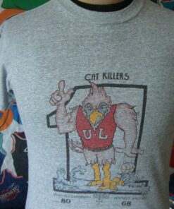 Vintage 80's Louisville Cardinals Vs Kentucky Wildcats 1983 NCAA Basketball T Shirt