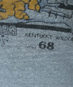 Vintage 80's Louisville Cardinals Vs Kentucky Wildcats 1983 NCAA Basketball T Shirt