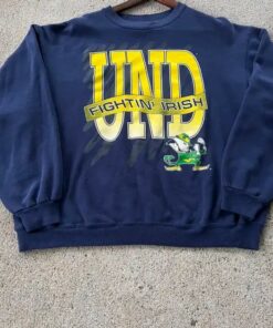 Vintage 80’s UND Notre Dame Fighting Irish Mascot Sweatshirt