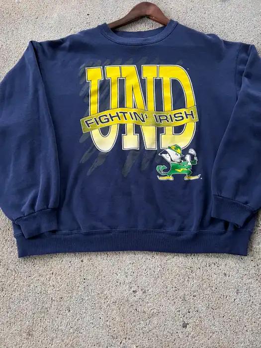 Vintage 80’s UND Notre Dame Fighting Irish Mascot Sweatshirt