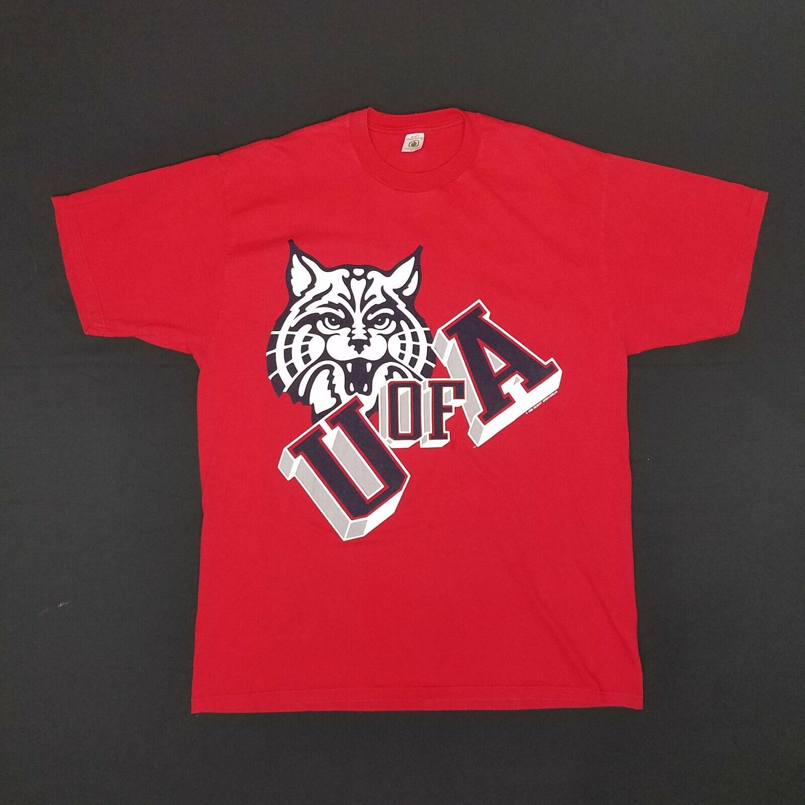 Vintage 80s University of Arizona WILDCATS Desert Sportswear Red T-shirt