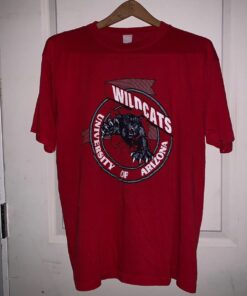 Vintage 80s University of Arizona Wildcats UOFA Red