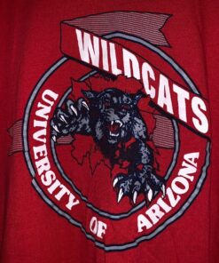Vintage 80s University of Arizona Wildcats UOFA Red