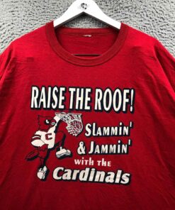 Vintage 80s University of Louisville Cardinals T-Shirt Short Sleeve Red