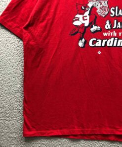 Vintage 80s University of Louisville Cardinals T-Shirt Short Sleeve Red