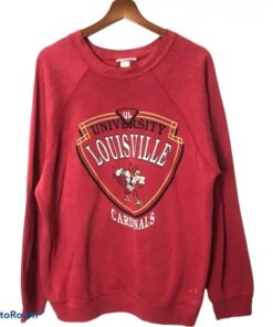 Vintage 90’ University Louisville Cardinals Sweatshirt Reprinted, Uofl Sweatshirt, University of Louisville Sweatshirt