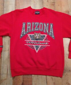 Vintage 90S Arizona University Wildcats Sweater Made In The Usa Jansport