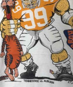 Vintage 90S Ncaa Tennessee Vs Tigers Crewneck Sweatshirt Pullover Hoodie Reprinted