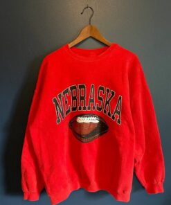 Vintage 90S Nebraska Cornhuskers University Crewneck Sweatshirt, Vintage Shirt, T Shirt, Hoodie