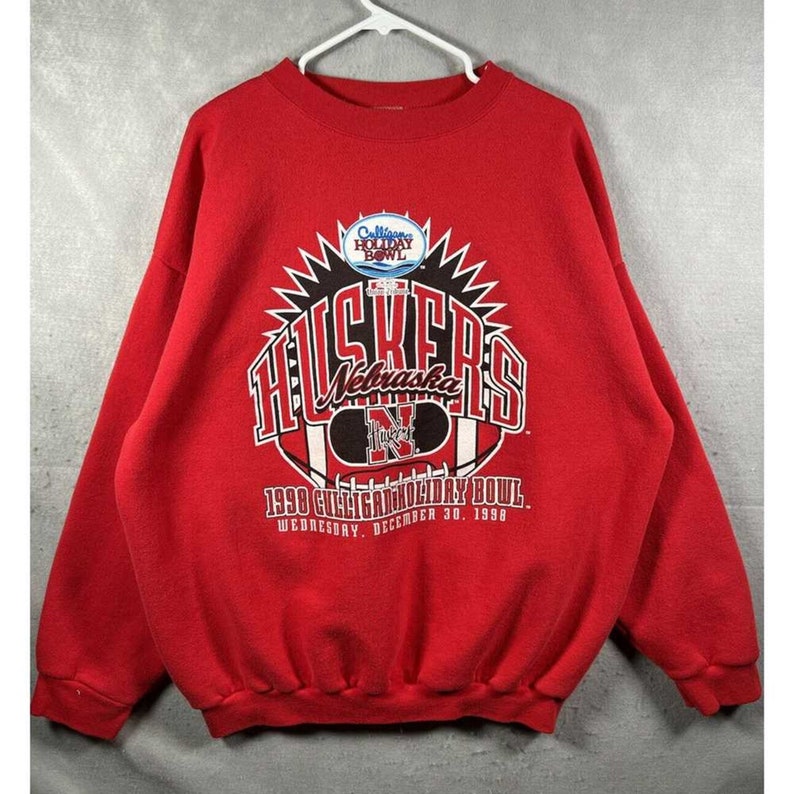 Vintage 90S Nebraska Cornhuskers University Of Sweatshirt, Vintage University Shirt