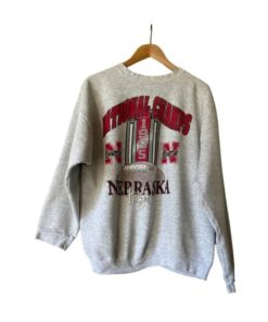 Vintage 90S Nebraska Huskers Football Crewneck Sweatshirt, Nebraska Huskers Sweater, University Of Nebraska State Sweatshirt Hoodie Tshirt