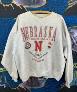 Vintage 90S Nebraska Huskers Sweatshirt Gift for NCAA Fans